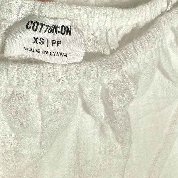 NWT Cotton On Off The Shoulder Linen Top - Picture 7 of 13